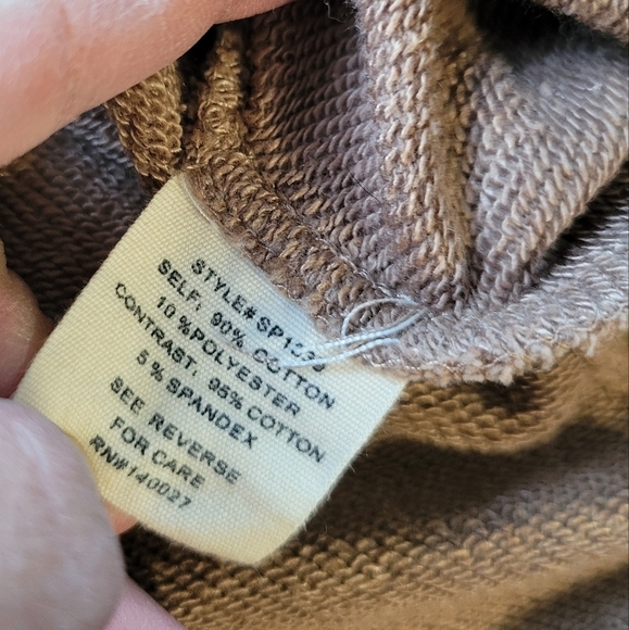 Sydney  V-neck Sweatshirt Pullover Brown Size Small - Picture 7 of 10